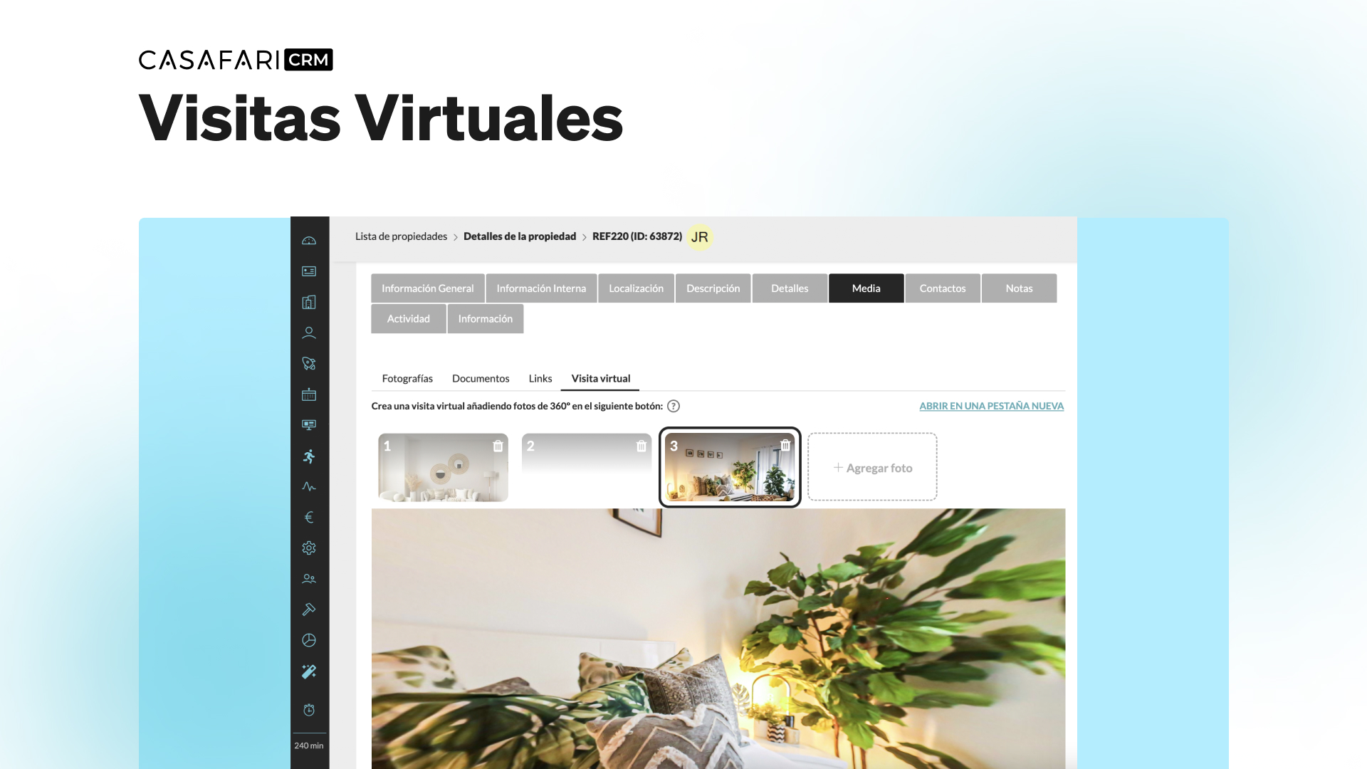 CASAFARI CRM Visitas virtuales