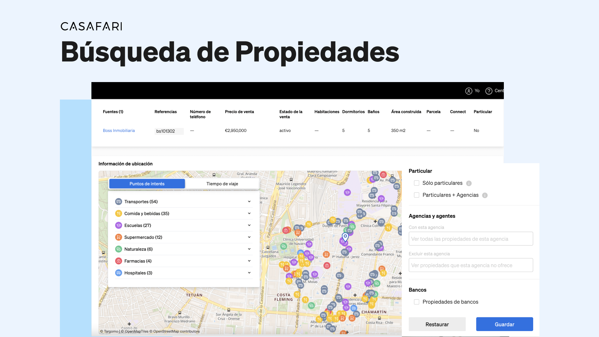 actualizaciones del Buscador de Propiedades de CASAFARI