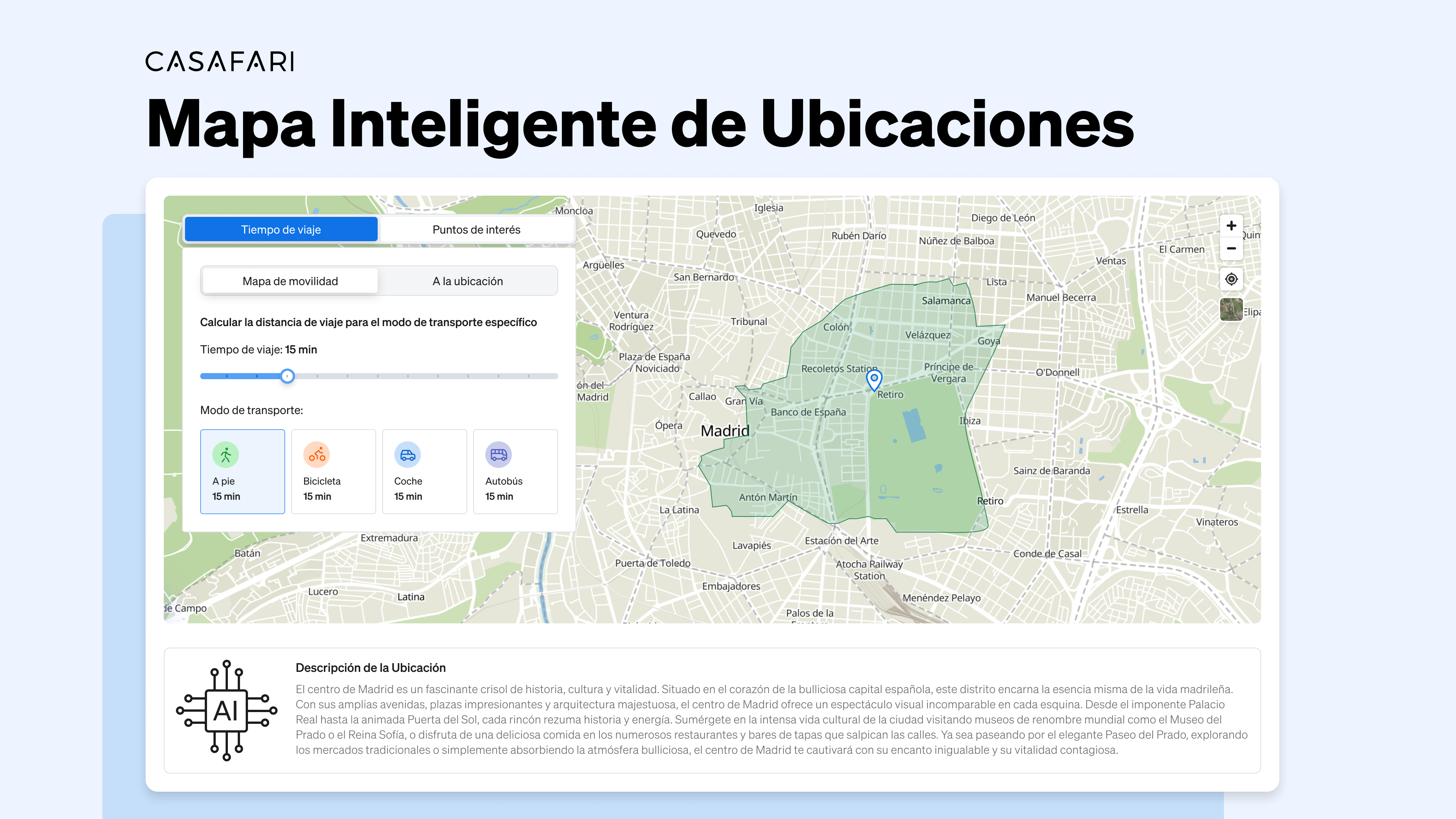 El Mapa Inteligente de Ubicaciones de CASAFARI