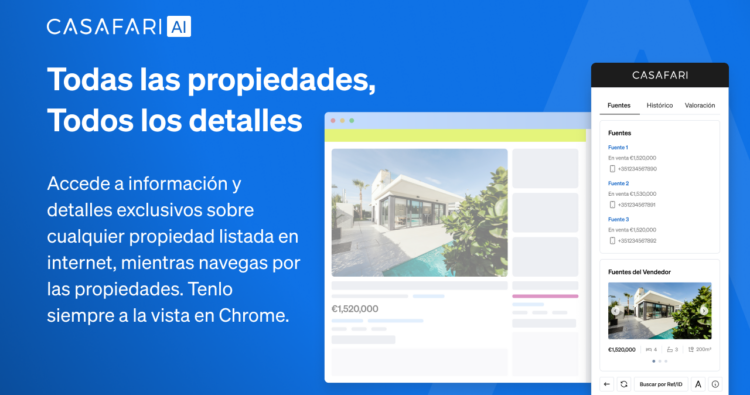 La extensión chrome de CASAFARI