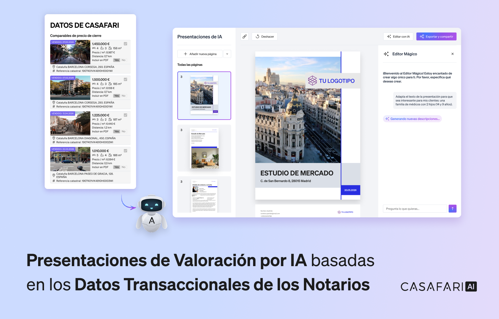 Gráfico que usa datos de Notarios para mostrar el impacto financiero de sobrevalorar una vivienda.